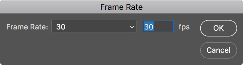 set frame rate