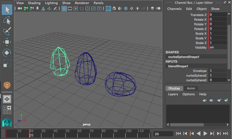 blendshape key frame 2