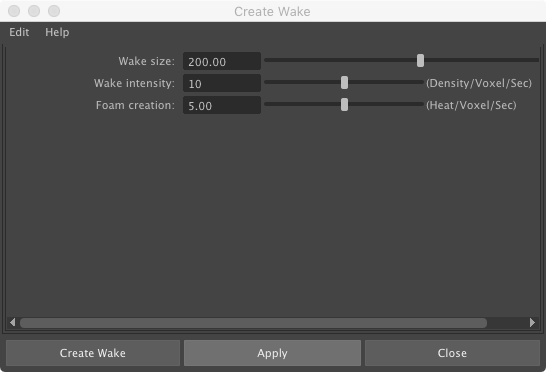 create wake