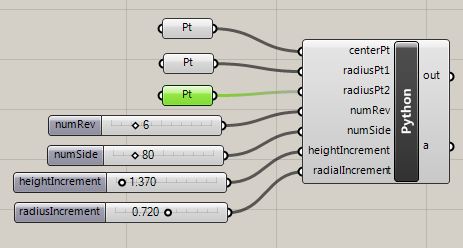 add second radial point parameter to Grasshopper