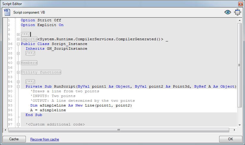 line vb script