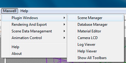 open scene manager menu