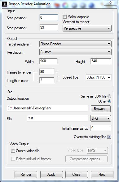 render dialog box