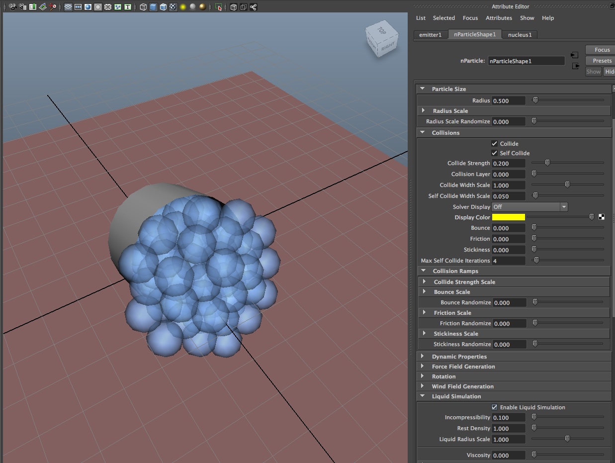 nParticle Collision Attributes
