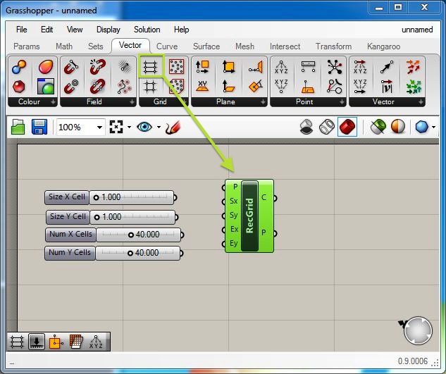 rec grid component in Grasshopper added