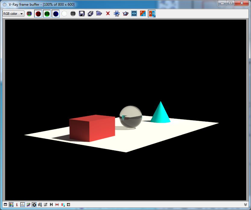 vray sun test render