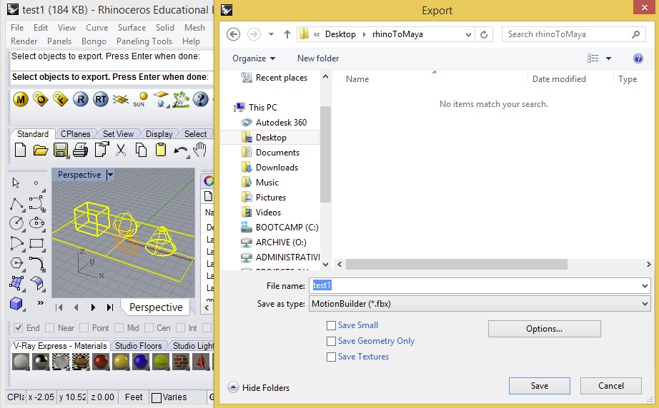 export to fbx