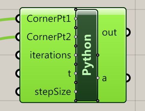 two variables added to input of Python script