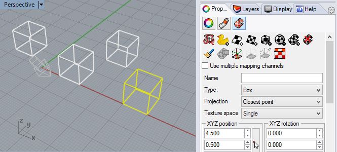 assign box texture menu