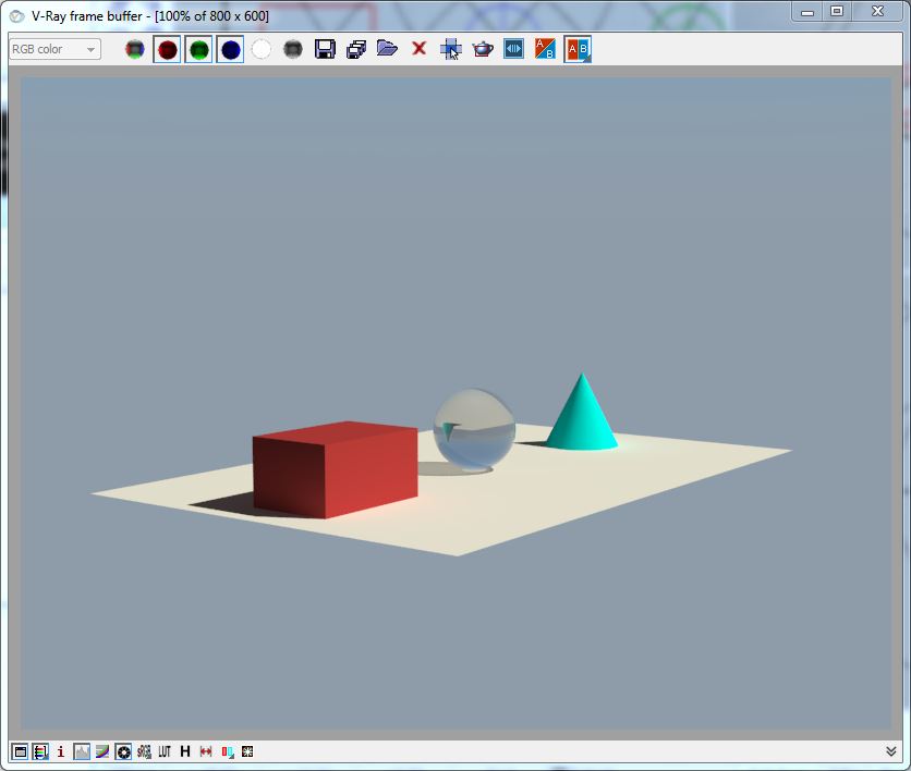 blue sky in V-Ray