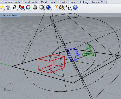 render icon and perspective view