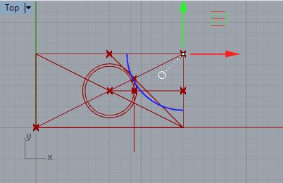 move upper right pt of rectangle