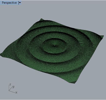 concentric sin wave