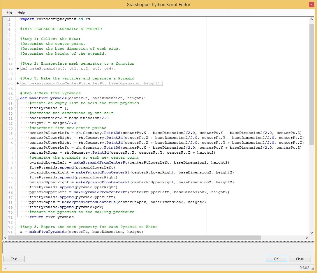 five pryamid script