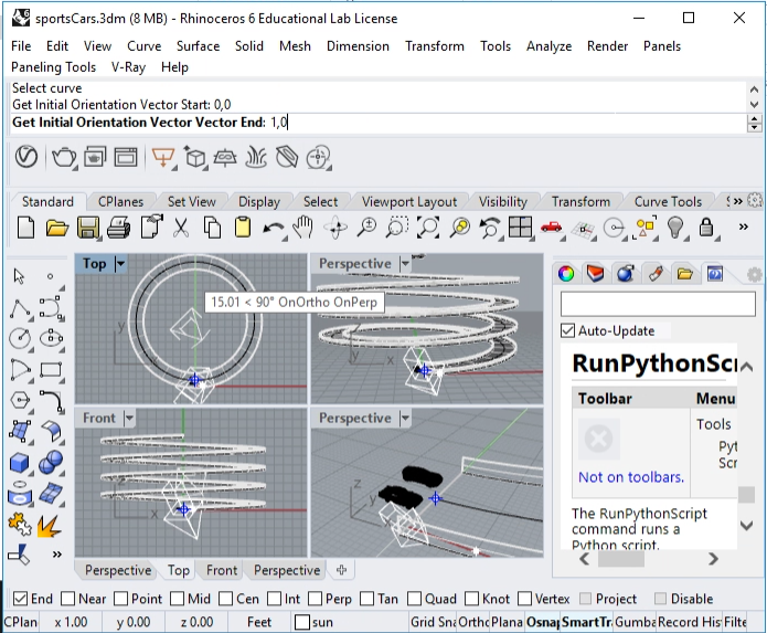 base vector setup