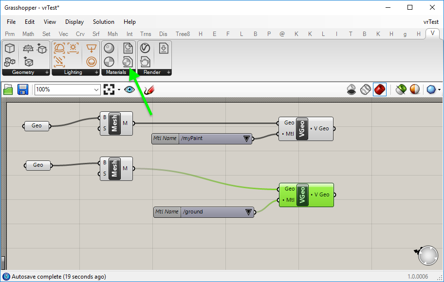 vray material components