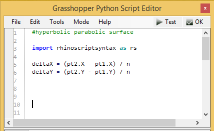 initial Python script