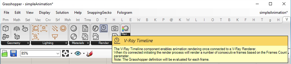 select timeline component