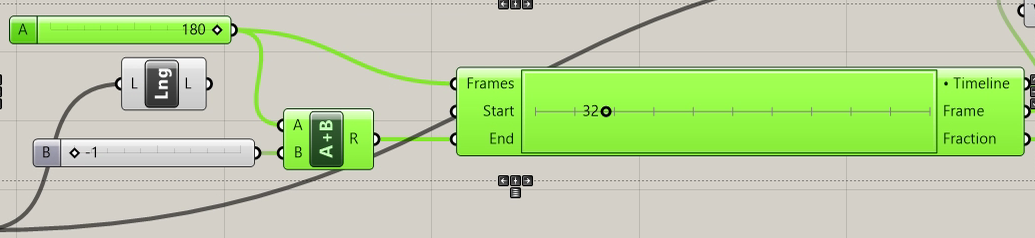 add new frames input to timeline