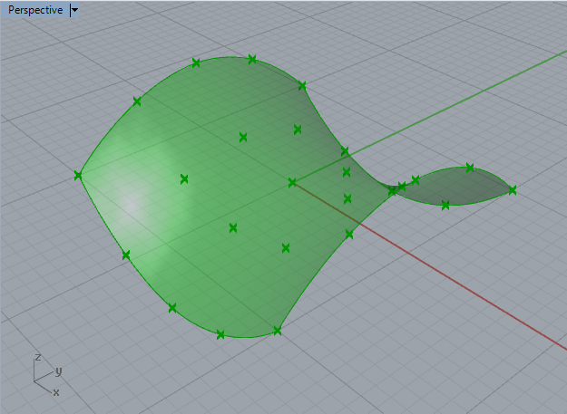 hyperbolic parabola based on 5 x 5 grid