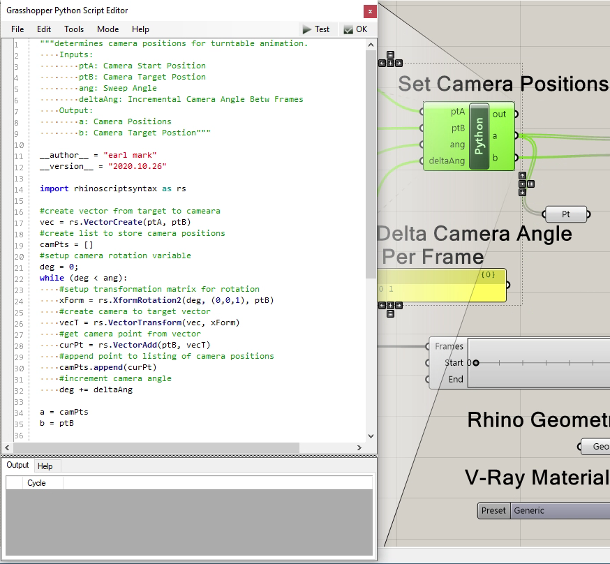 python script