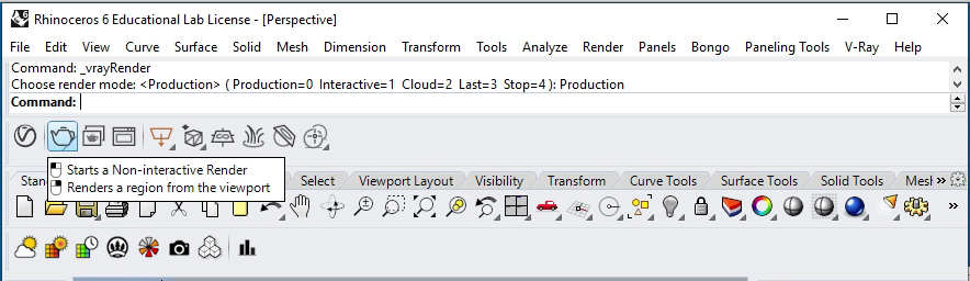 start render region