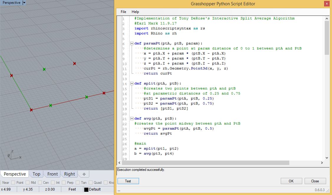 test split and average functions