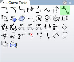 sub menu for editing points on curves