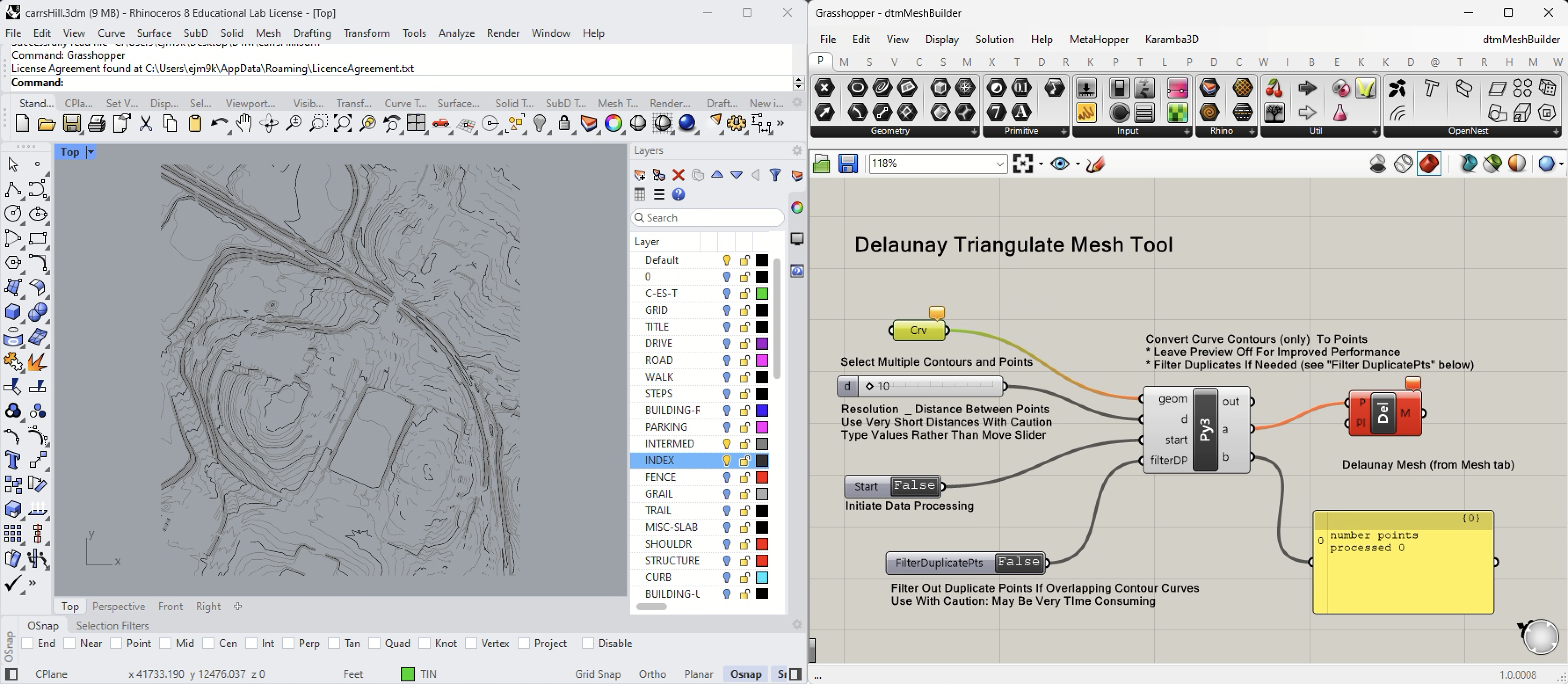 dtm mesh builder tool