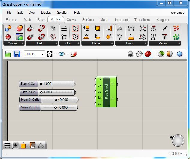 rec grid component in Grasshopper added