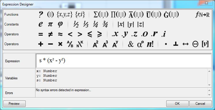 editing hyperbolic parabolic function