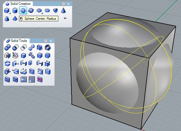 cube and sphere
