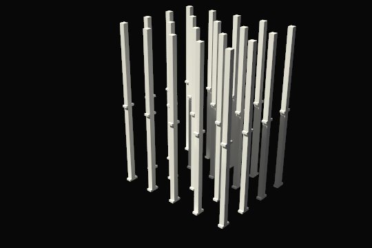 rendering of 3d array