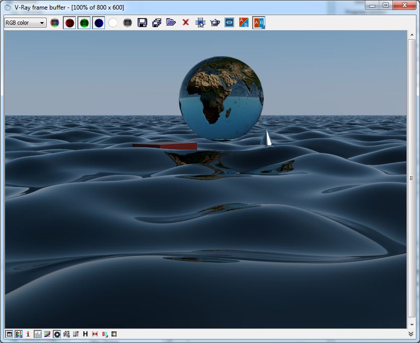 sea scape rendering
