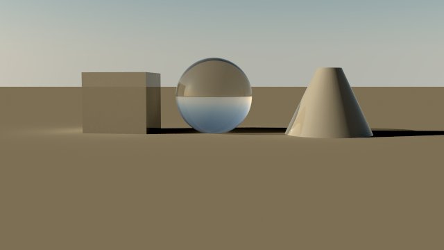 late afternoon rendering