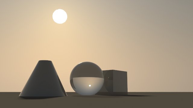 render sun