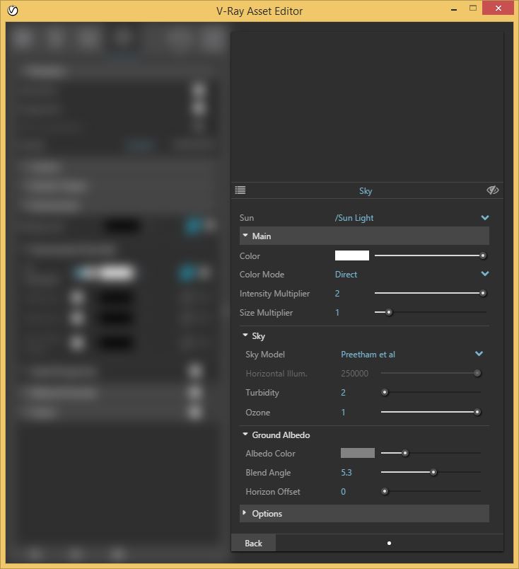 adjust preetham settings