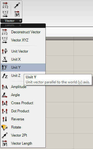 unit y vector icon