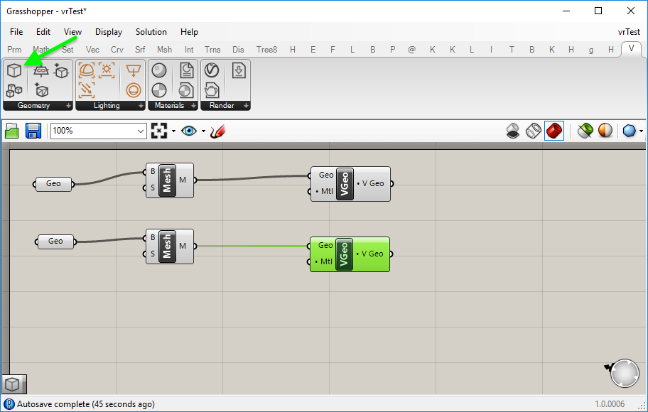 add vray geo components