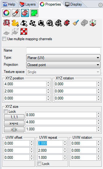 planar map parameters