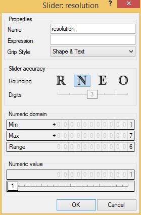 Resolution Slider