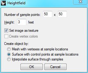 height field settings