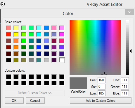 adjust reflective value to new setting for luminance