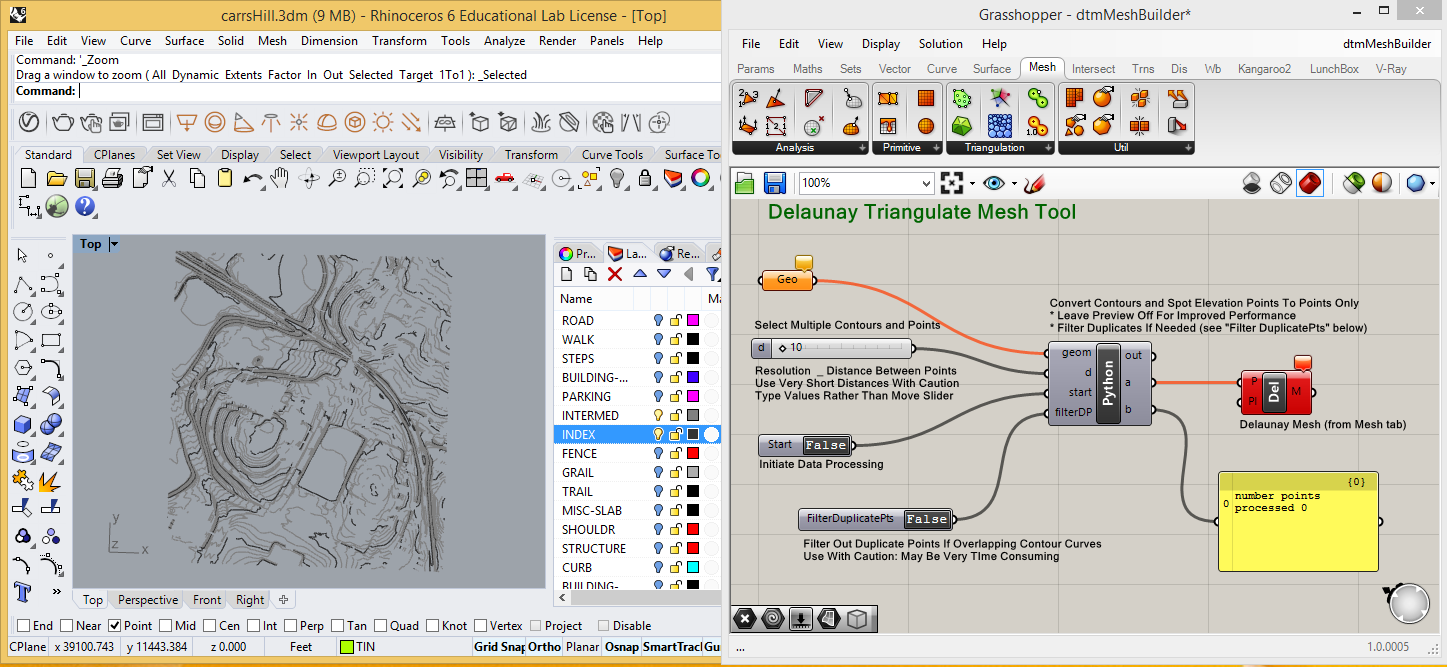 dtm mesh builder tool