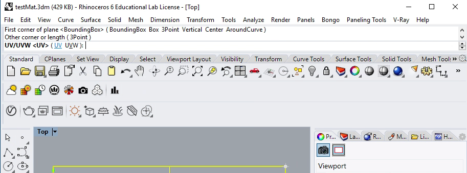 select UW mapping option