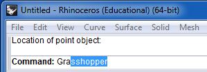 enter grasshopper command