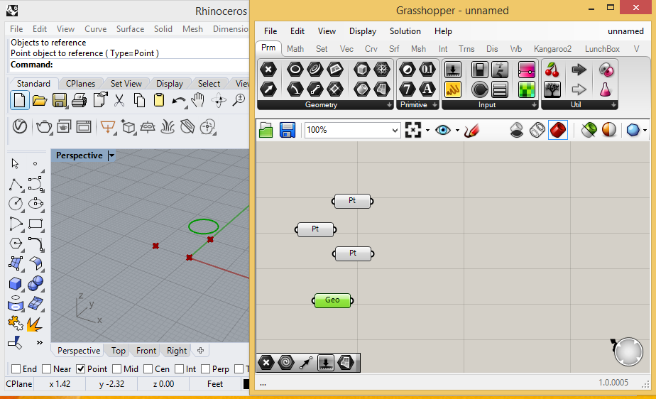 point and geometry components