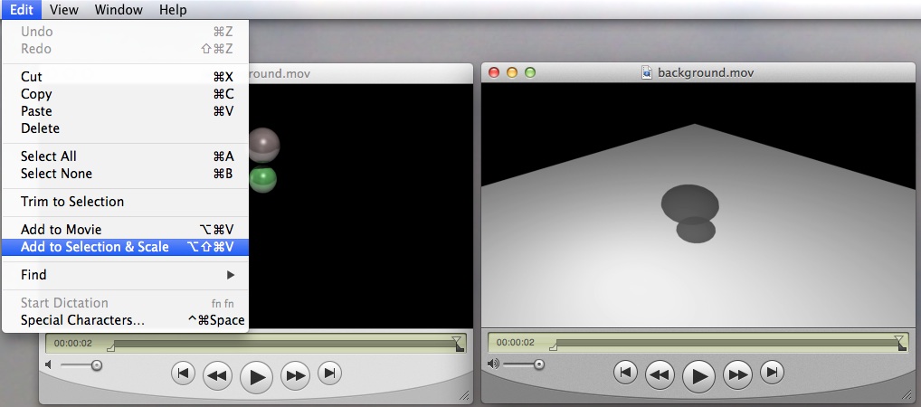 add and scale selection