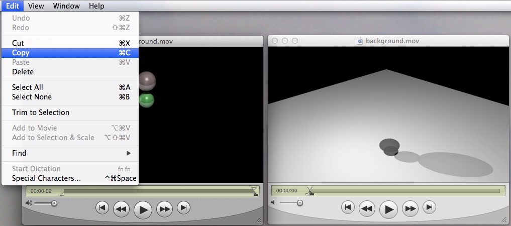edit and copy foreground animation