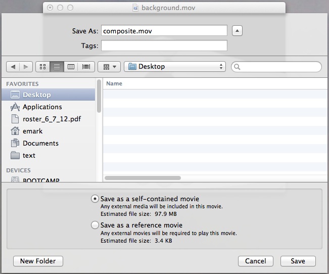 save movie file